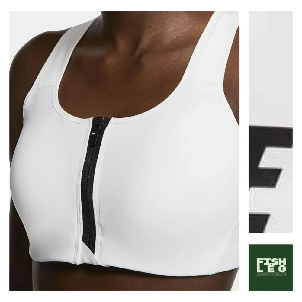 NWT Nike | Support Shape Zip Bra (CN 3718-100) - White / Sz S